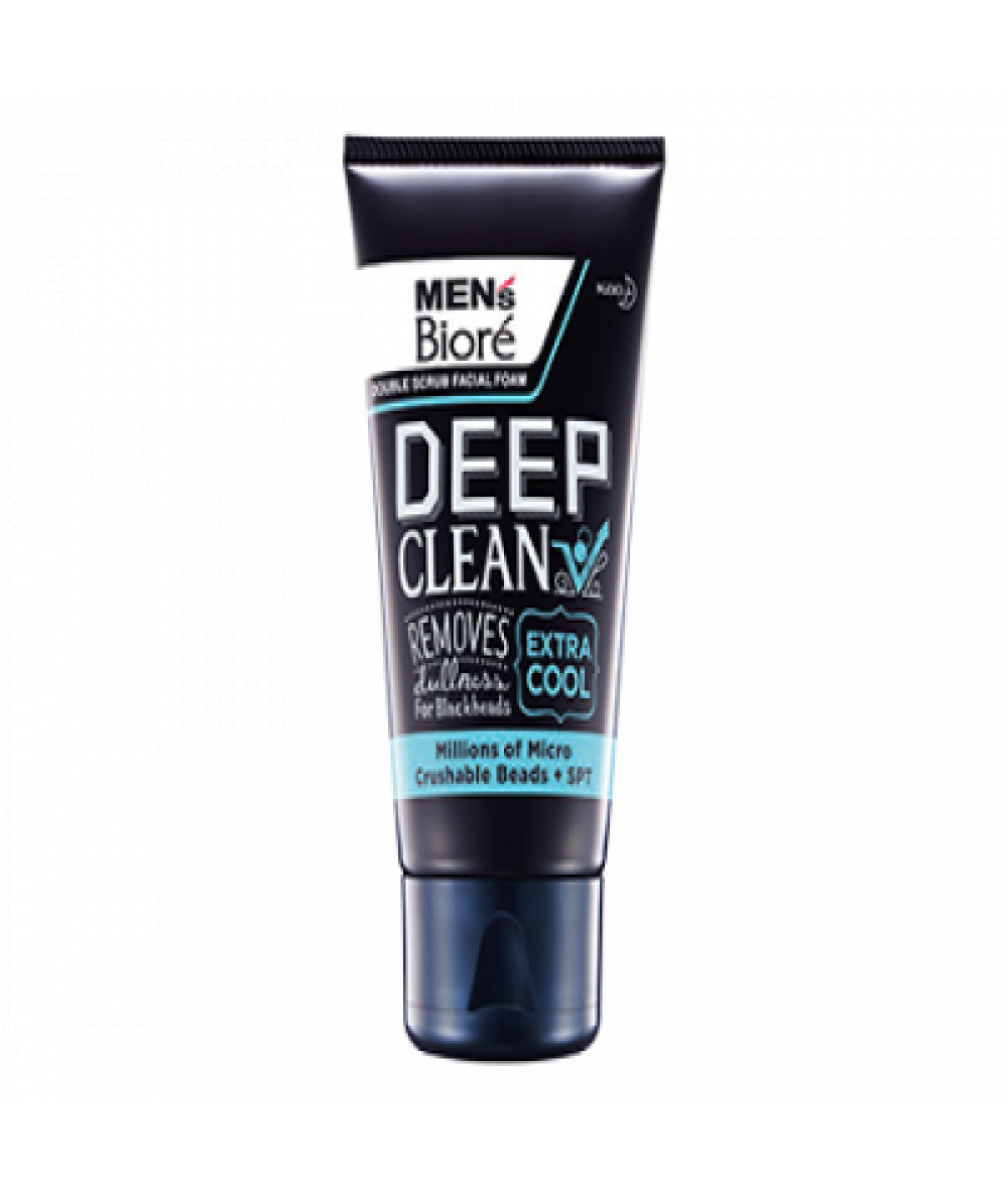 BIORE MEN'S F.FOAM DOUBLE SCRUB DEEP CLEAN 100G