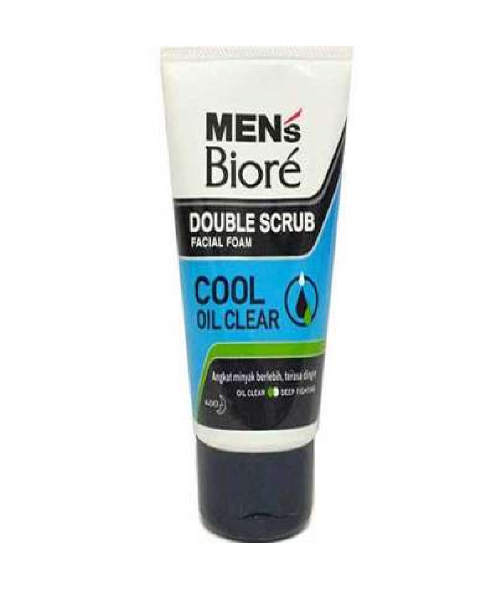 BIORE MEN'S F.FOAM DOUBLE SRUB OIL CLEAR 100G