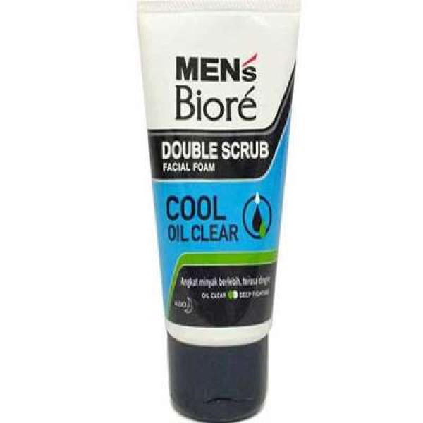 BIORE MEN'S F.FOAM DOUBLE SRUB OIL CLEAR 100G