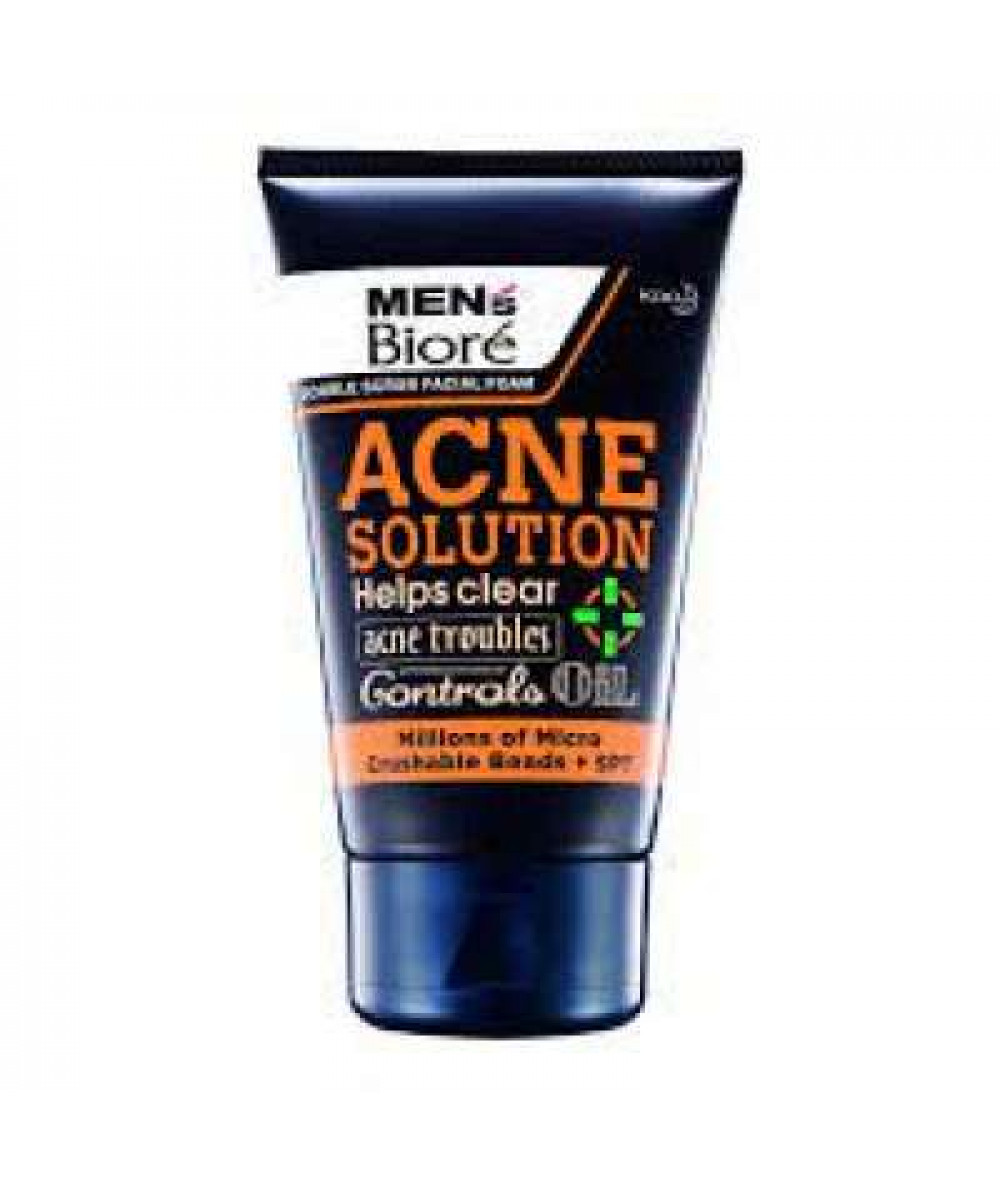 BIORE MEN'S FOAM DOUBLE SCRUB ACNE 100G