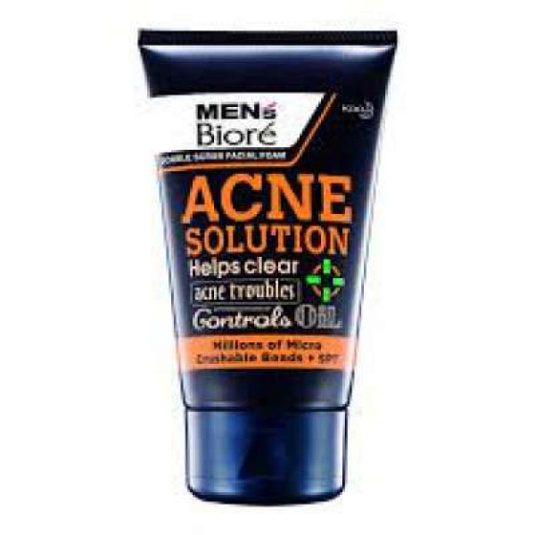 BIORE MEN'S FOAM DOUBLE SCRUB ACNE 100G