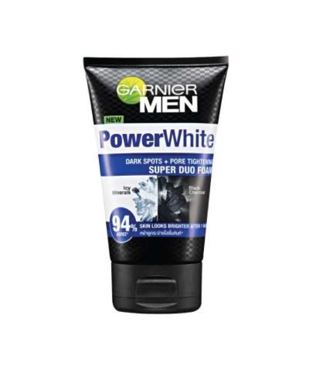 GARNIER MEN POWER WHITE SUPER DUO FOAM 100ML