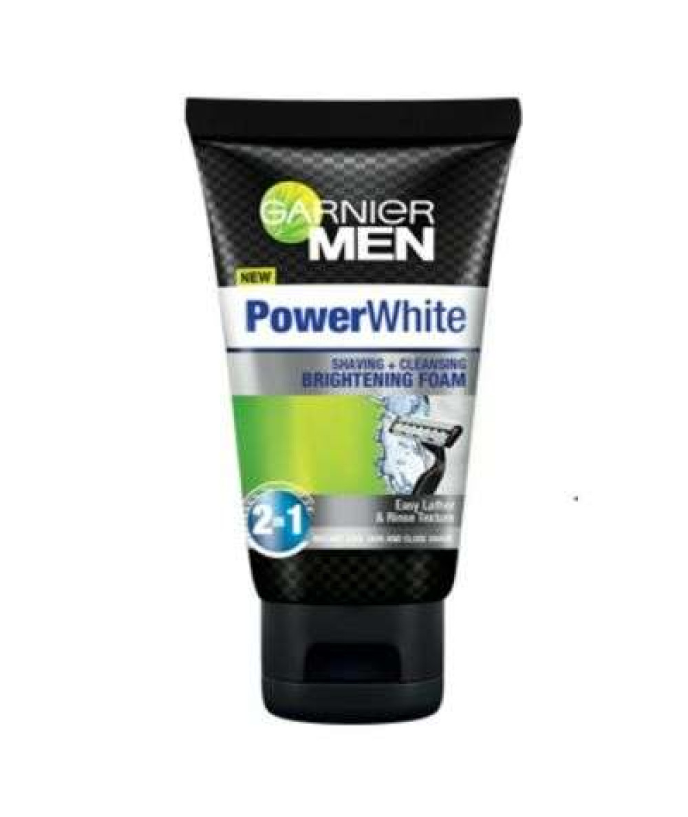 GARNIER MEN POWER WHITE SHAVING FOAM 100ML