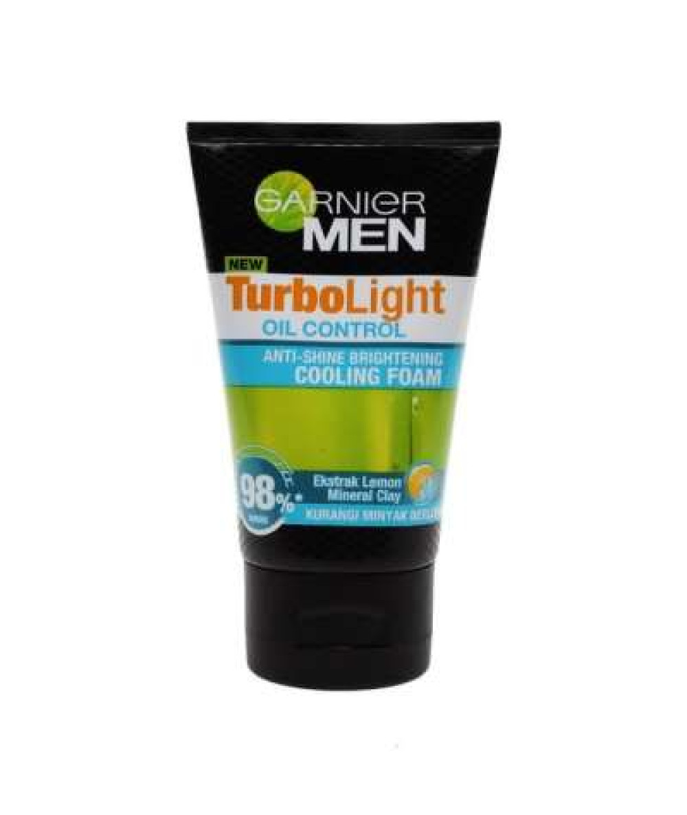 GARNIER MEN TURBOLIGHT OIL FOAM 100ML