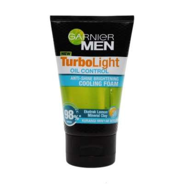 GARNIER MEN TURBOLIGHT OIL FOAM 100ML