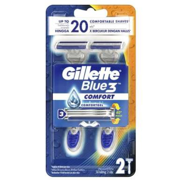 GILLETTE BLUE III DISPOSABLE 2S