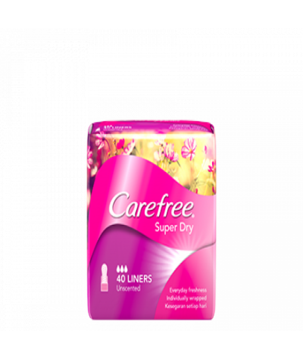 CAREFREE SUPER DRY UNSCENTED 40'S  