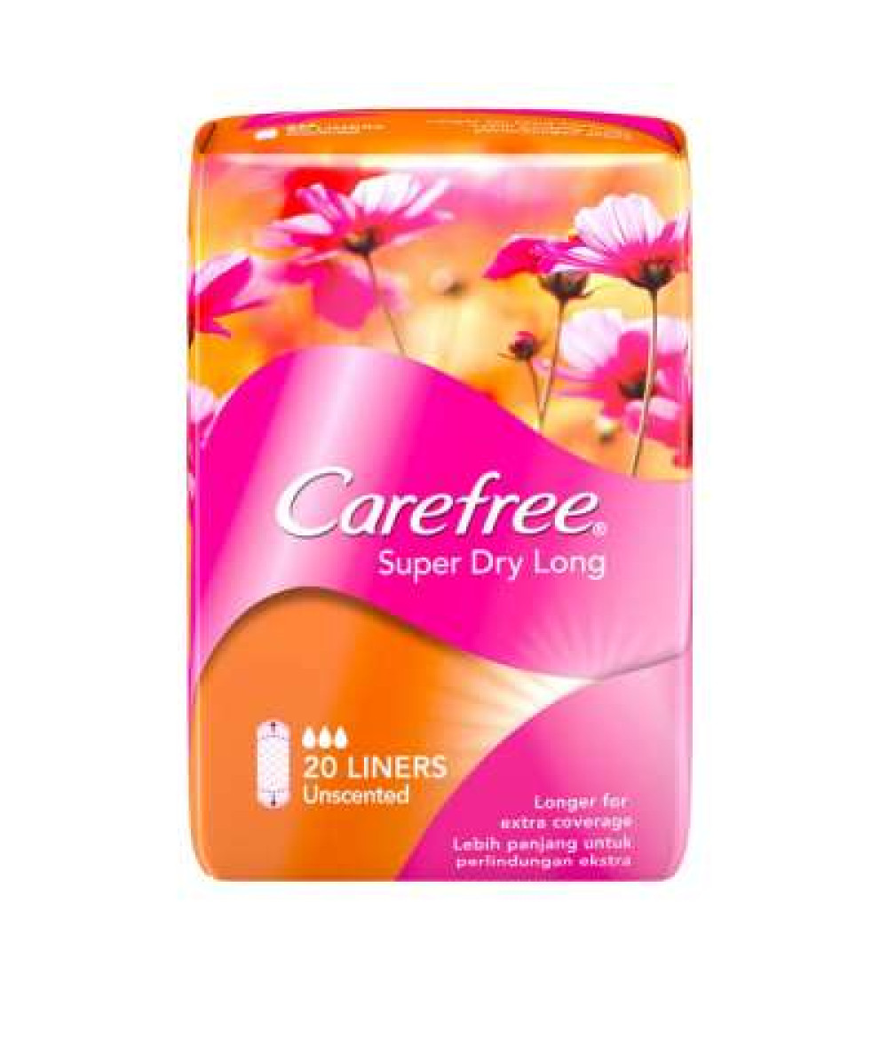 CAREFREE LONG UNSCENTED 20'S AS