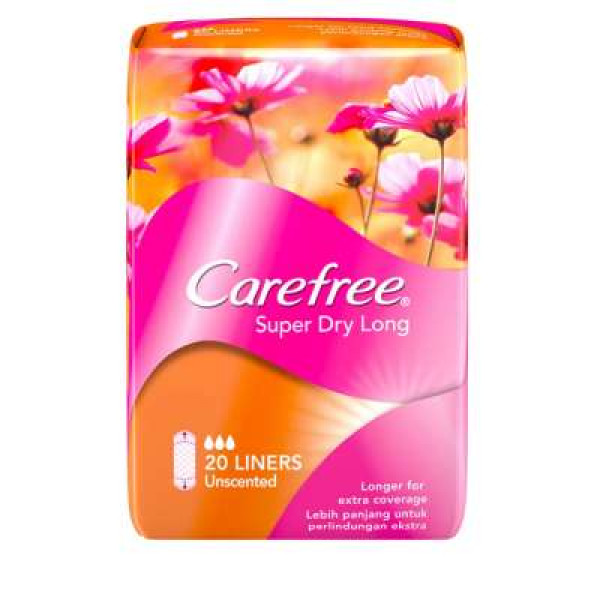 CAREFREE LONG UNSCENTED 20'S AS