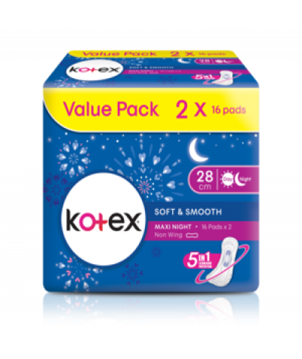 KOTEX SS MAXI NIGHT 28CM NWG 16S X 2 