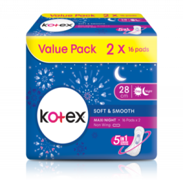 KOTEX SS MAXI NIGHT 28CM NWG 16S X 2 