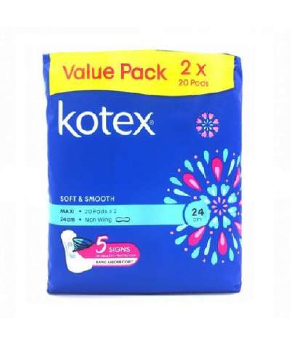 KOTEX SS MAXI NWG 24CM 20SX2