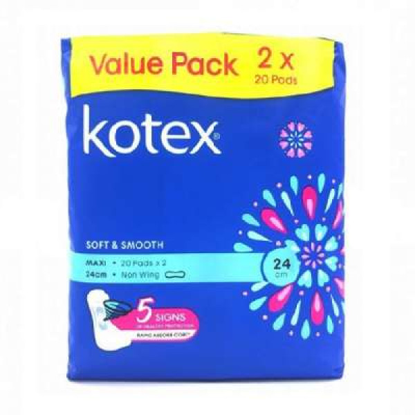 KOTEX SS MAXI NWG 24CM 20SX2