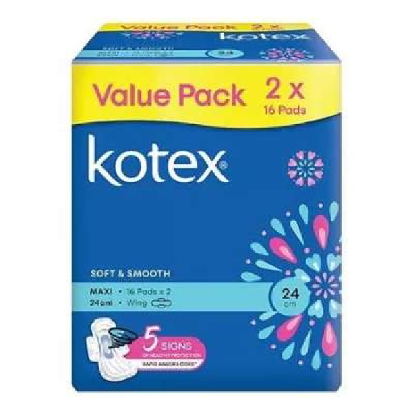 KOTEX SS MAXI WG 24CM 16S X 2