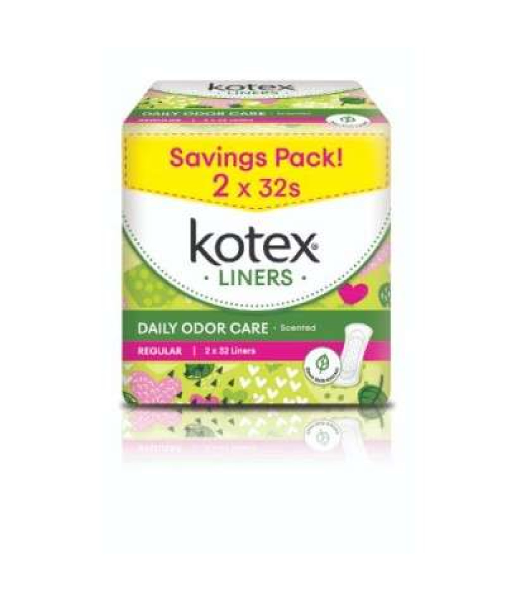 KOTEX FRESH PANTILINERS DAUN SIRIH 32S X 2