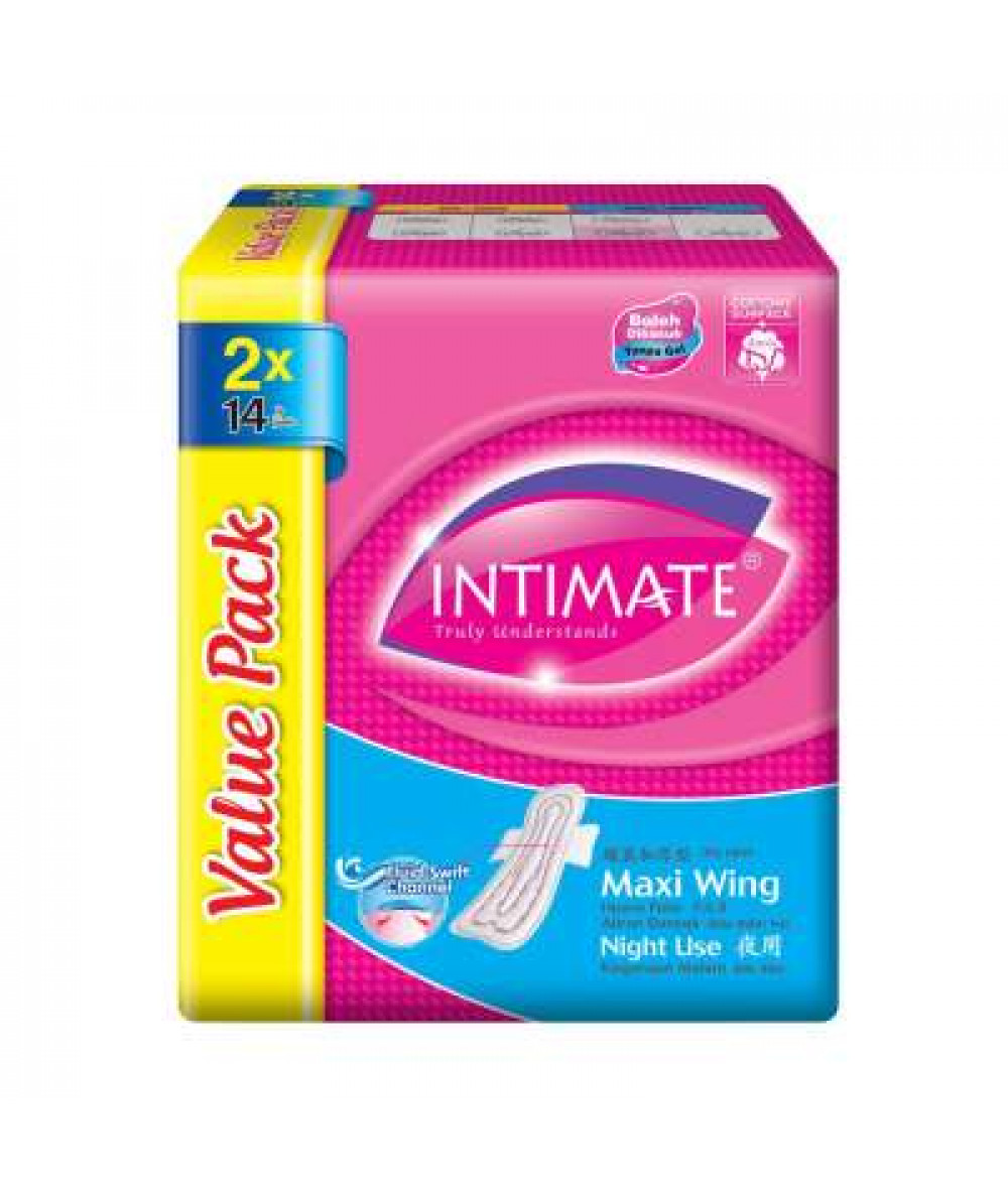 INTIMATE NITELONG MAXI WING 2X14'S TP