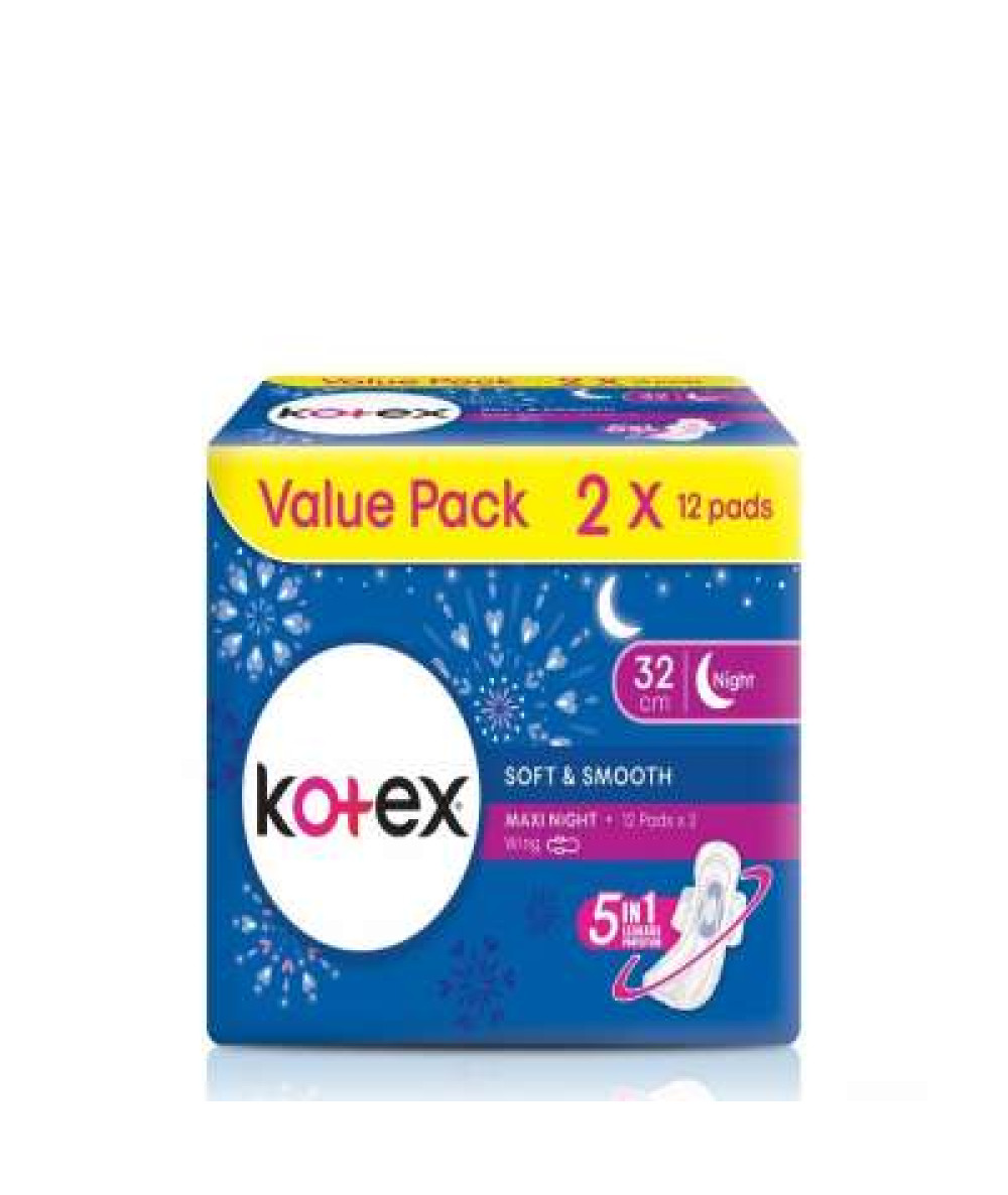 KOTEX SS MAXI NIGHT  32CM WG 12S X 2 