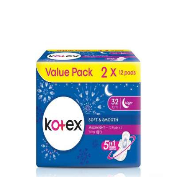 KOTEX SS MAXI NIGHT  32CM WG 12S X 2 