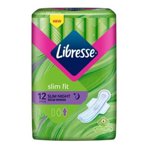 LIBRESSE SLIM NIGHT WING 32CM 3P 12S