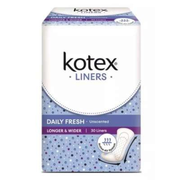 KOTEX FRESH LINERS L&W 30S