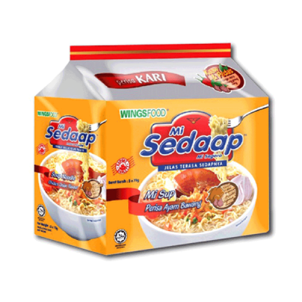 MI SEDAAP SOUP AYAM BAWANG 70GX5