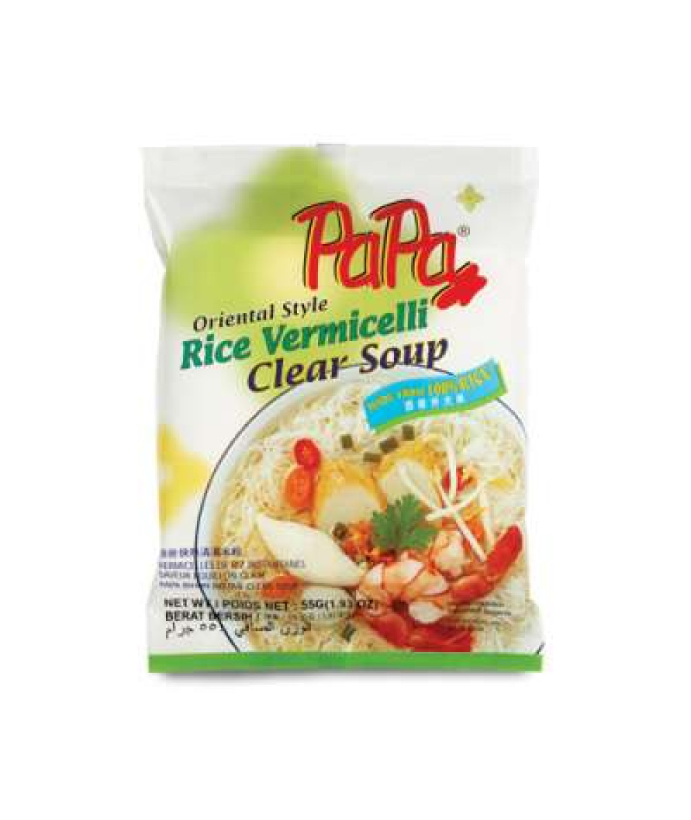 PAPA RICE VERMICELLI CLEAR SOUP 55GX5