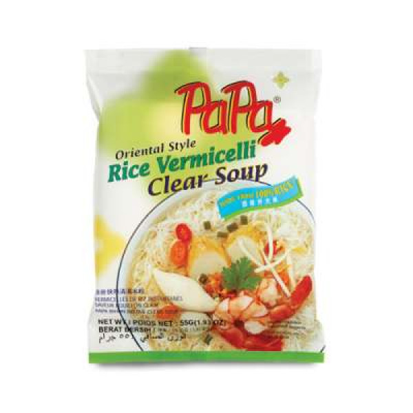 PAPA RICE VERMICELLI CLEAR SOUP 55GX5