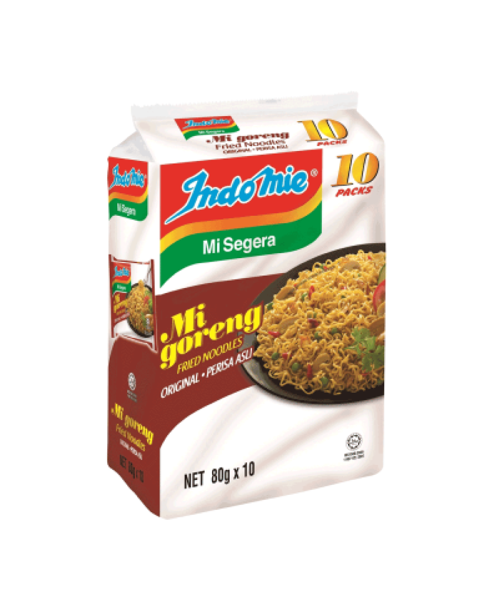 INDOMIE GORENG ASLI VALUE PACK 80GX10