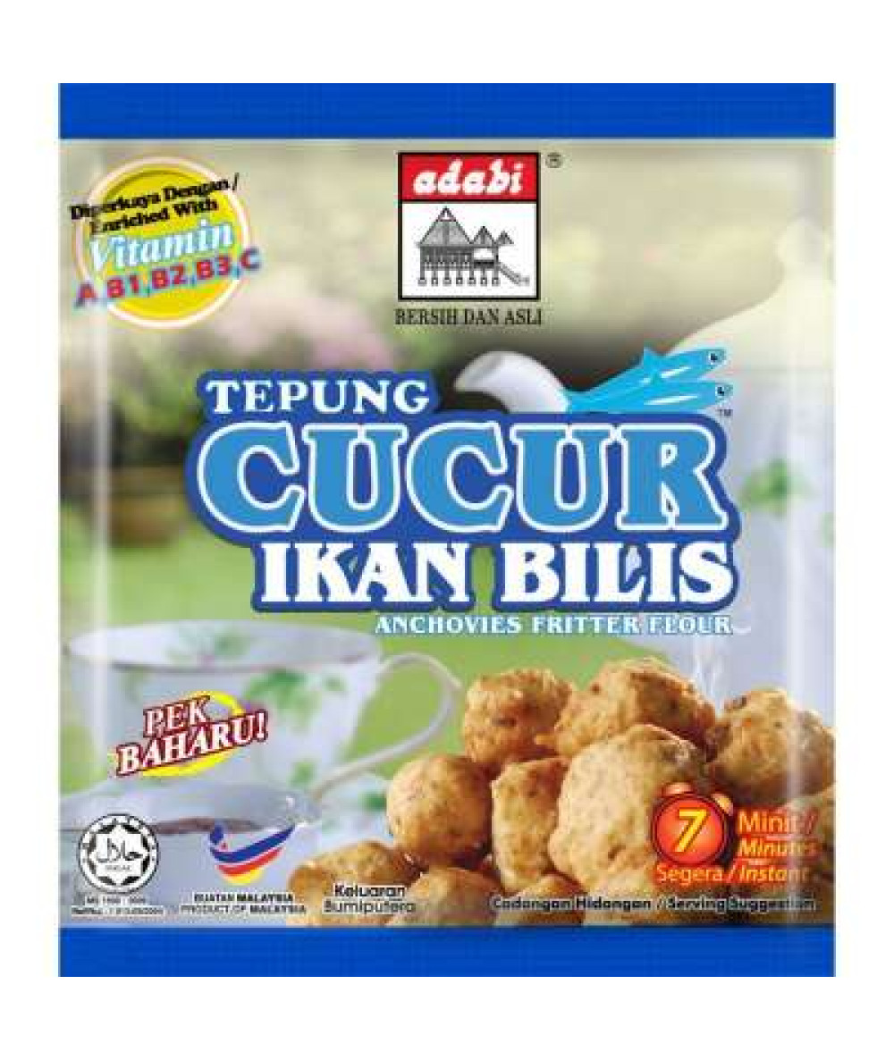 ADABI TEPUNG CUCUR IKAN BILIS 200G