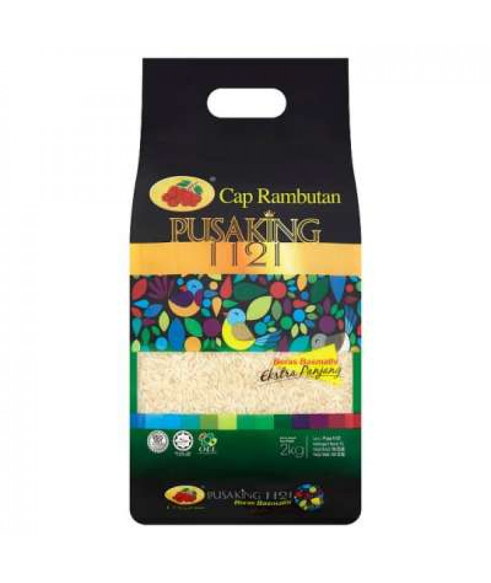 CAP RAMBUTAN PUSA KING 1121 BASMATHI RICE 2KG