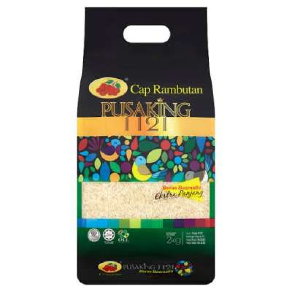 CAP RAMBUTAN PUSA KING 1121 BASMATHI RICE 2KG