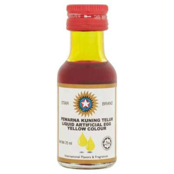 STAR BRAND ARTIFICIAL COLOUR EGG YELLOW 25ML