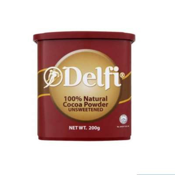 DELFI COCOA POWDER UNSWEETENED 200G 