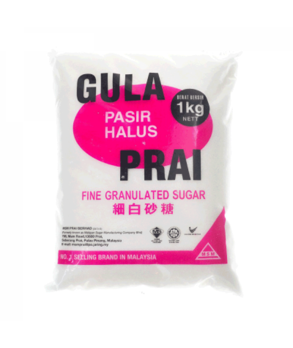 GULA PRAI FINE GRANULATED SUGAR (HALUS) 1KG