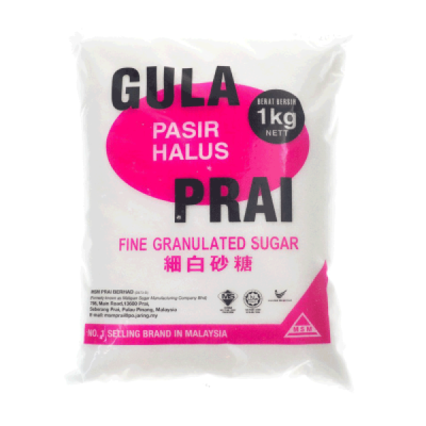 GULA PRAI FINE GRANULATED SUGAR (HALUS) 1KG