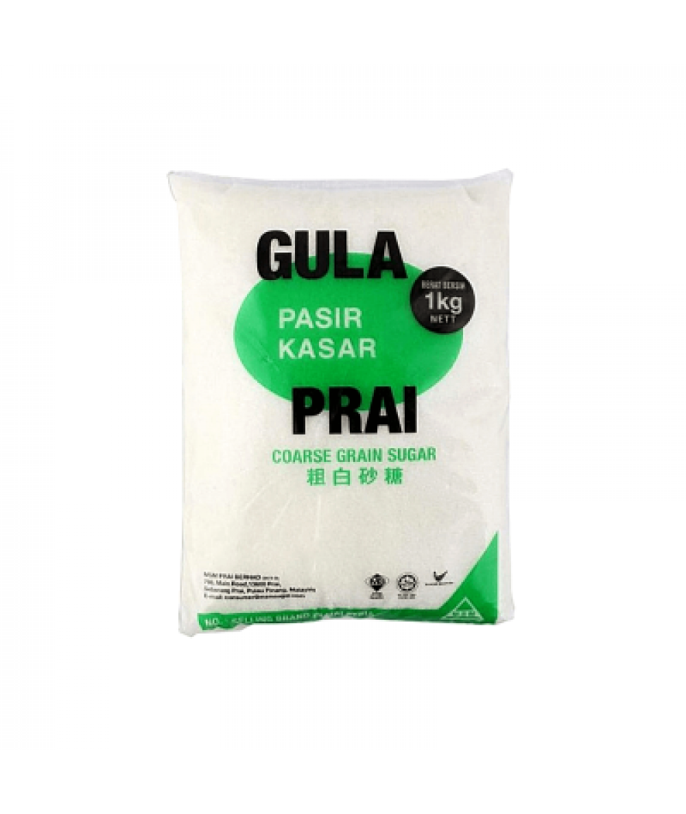 GULA PRAI COARSE SUGAR (GULA PASIR KASAR) 1KG