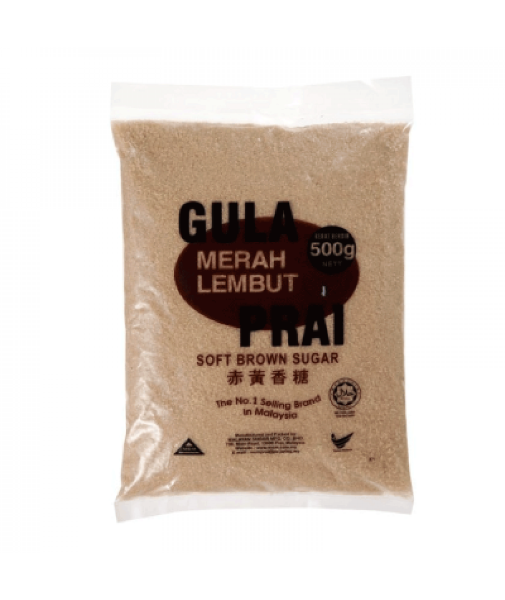 GULA PRAI SOFT BROWN SUGAR 500GM