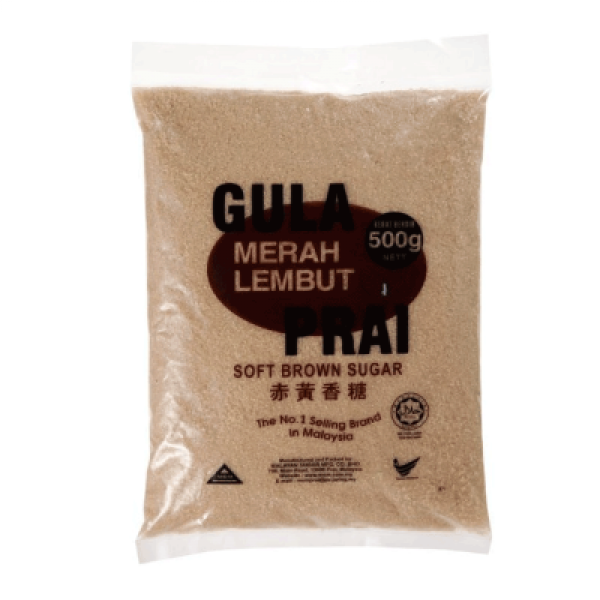 GULA PRAI SOFT BROWN SUGAR 500GM