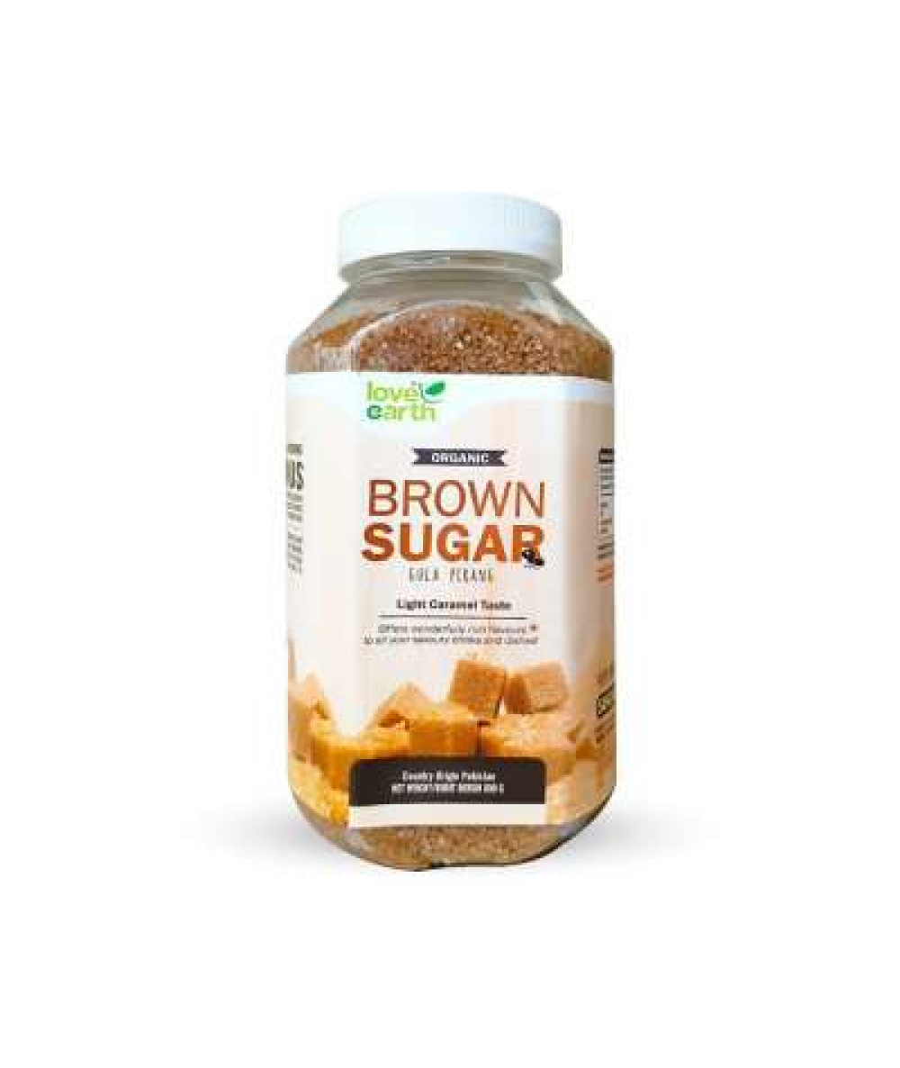 LOVE EARTH ORGANIC BROWN SUGAR 800G