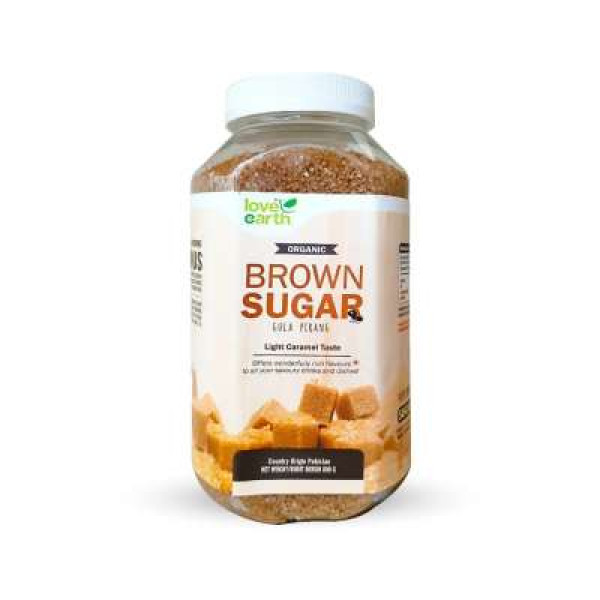 LOVE EARTH ORGANIC BROWN SUGAR 800G