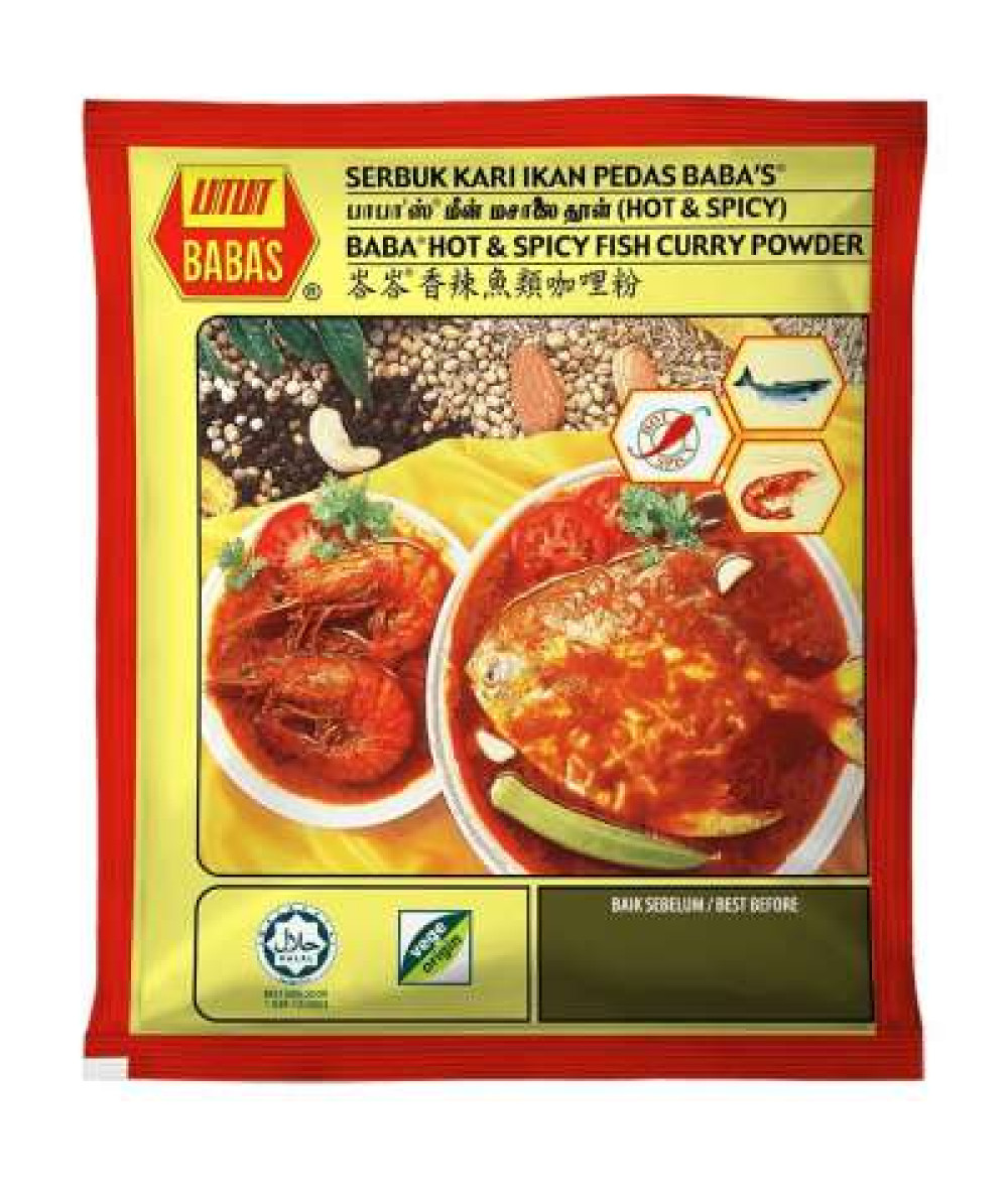 BABA'S HOT&SPICY FISH CURRY POWDER 25G