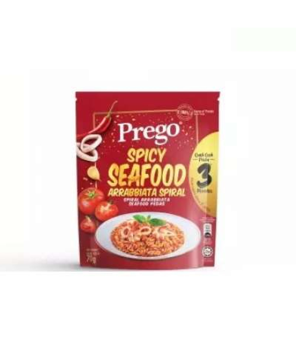 PREGO SPICY SEAFOOD ARRABBIATA SPIRAL 70G