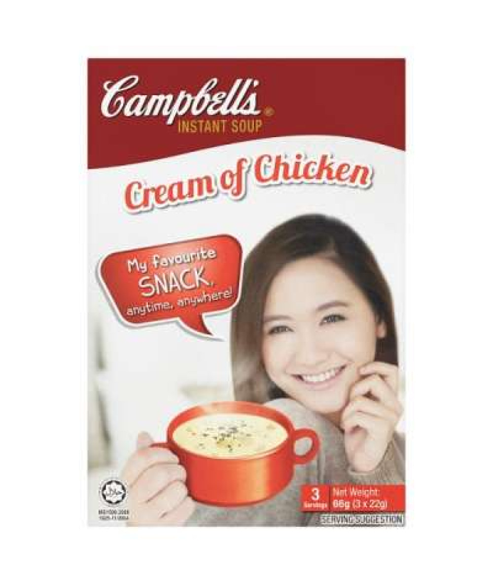 CAMPBELL'S INST SOUP CREAM OF CHICKEN 22GX3