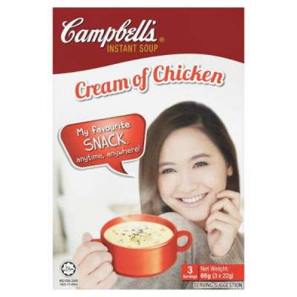 CAMPBELL'S INST SOUP CREAM OF CHICKEN 22GX3