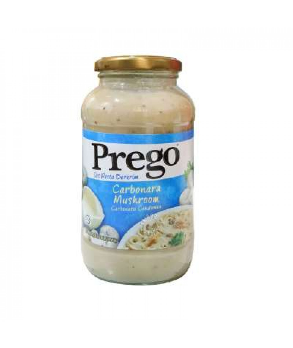 PREGO PASTA SAUCE CARBONARA MUSHROOM 665G