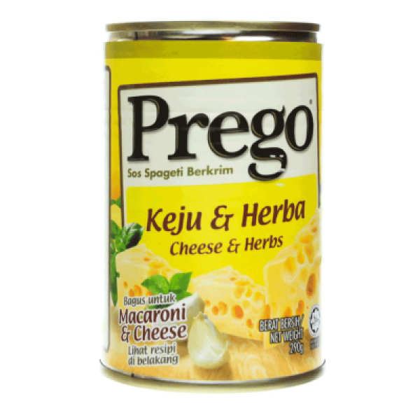 PREGO PASTA SAUCE CHEESE&HERBS 290G