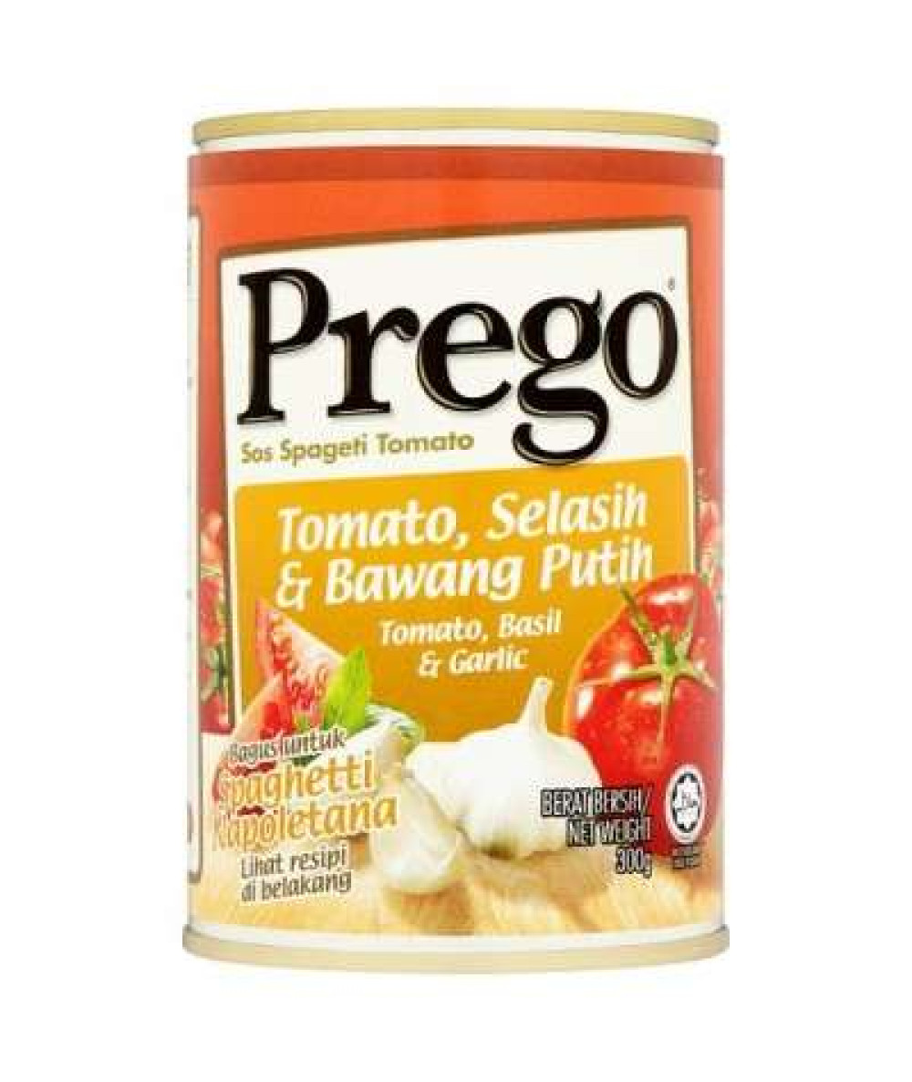 PREGO PASTA SAUCE BASIL&GARLIC 300G