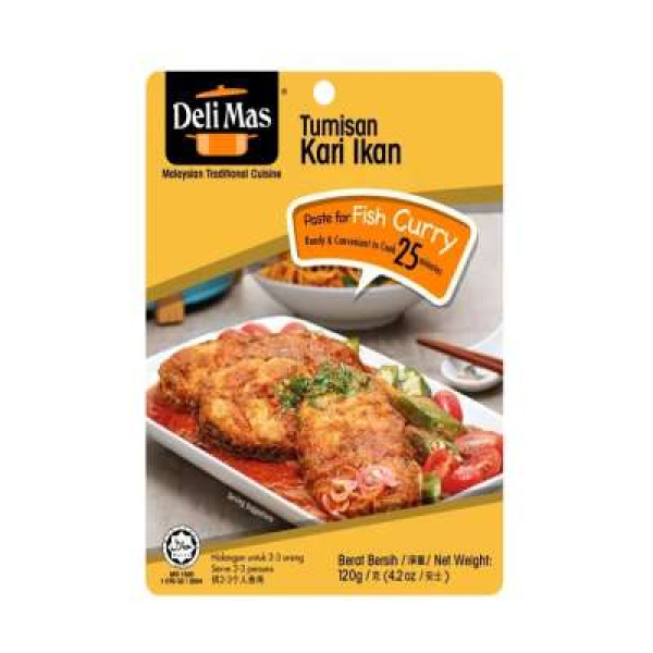 DELIMAS TUMISAN KARI IKAN 120GM