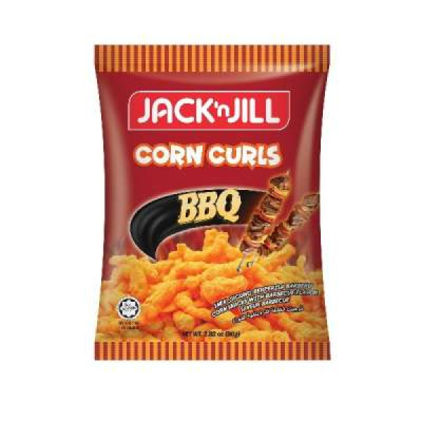 JACK'N JILL CORN CURLS BBQ 90G