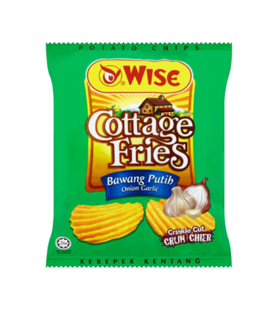 WISE COTTAGE FRIES ONION GARLIC 65G